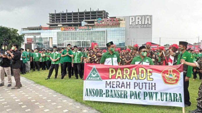 Parade Merah Putih PC GP Ansor Banyumas