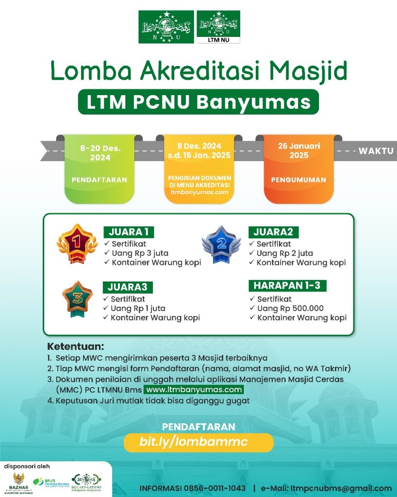 Lomba Akreditasi Masjid 2024 LTM NU BANYUMAS