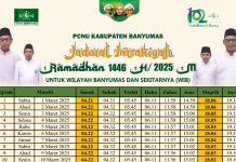 Link Download Jadwal Imsakiyah Ramadhan 1446 H / 2025 M Banyumas dan Sekitarnya