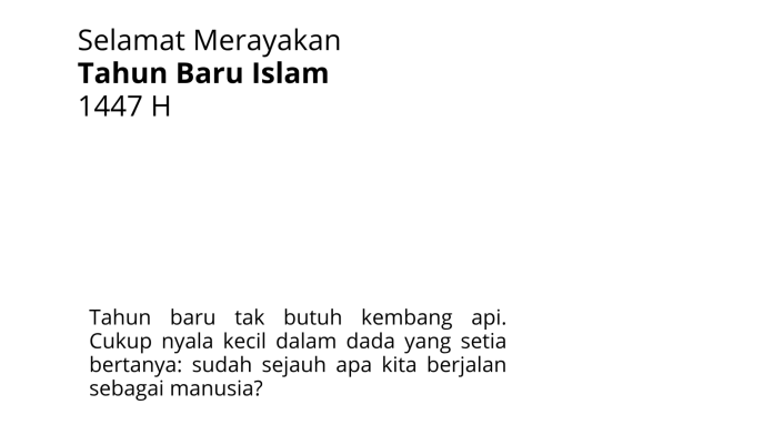 Khutbah Jumat Refleksi Bulan Muharram