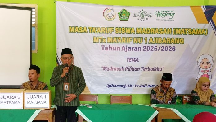 Ini Pesan Kepala MTs Ma’arif NU 1 Ajibarang untuk Siswa Baru: Jujur, Aktif, Kolaboratif