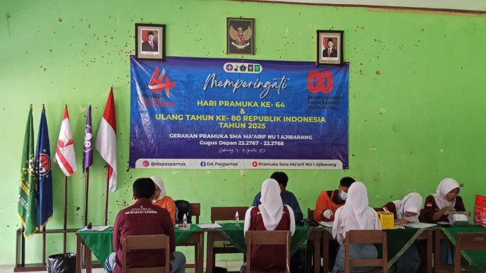 Pramuka SMA Ma'arif NU 1 Ajibarang Gelar Aksi Donor Darah Bareng PMI Banyumas
