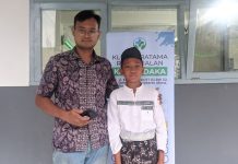 Kenzi, Salah Satu Peserta Khitanan Masal LKKNU Banymas dari Kalibagor