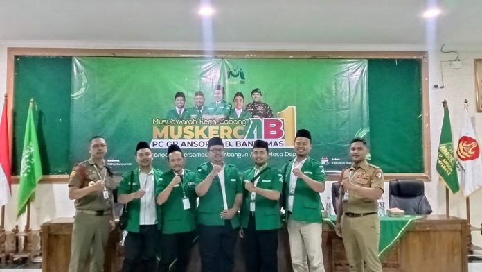 Perkuat Sinergi, Ansor Kedungbanteng Hadiri Muskercab I PC GP Ansor Banyumas