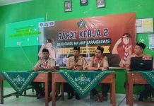 Gelar Rapat Kerja Kedua, Sako Ma’arif NU Karanglewas Banyumas Dorong Pencapaian Pramuka Garuda