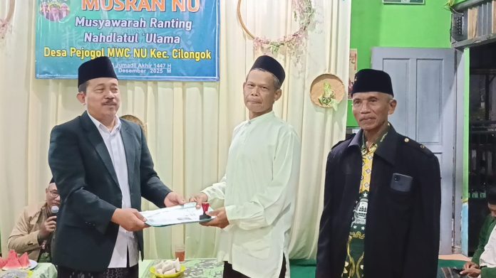 Kiai Nokhidin dan Kiai Khoeron Pimpin NU Ranting Pejogol 2025–2030