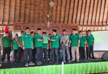 Pengukuhan Pengurus PAC Ansor Ajibarang Ahad, (8/2/2026) di Pendopo Kecamatan Ajibarang