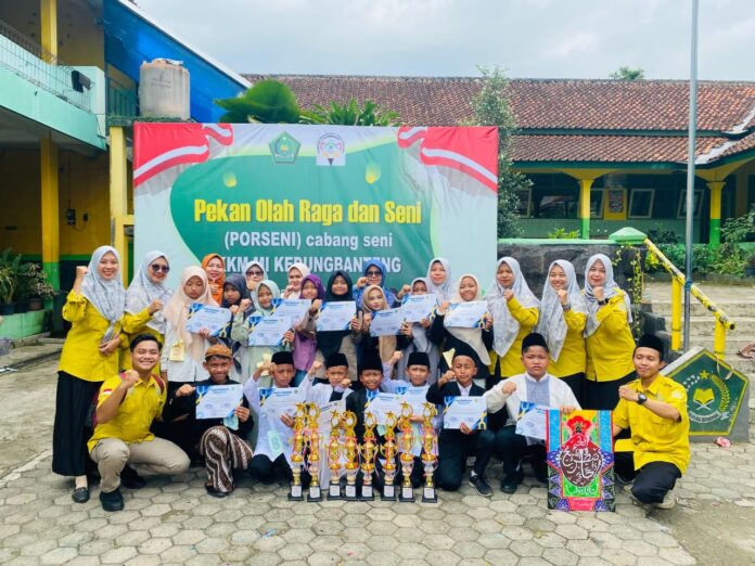 MI Ma’arif NU 1 Dawuhan Wetan Borong Juara PORSENI KKM MI