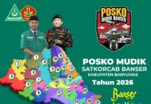 Siap Layani Pemudik, Banser Banyumas Dirikan 27 Posko Mudik di Berbagai Titik Strategis Siap Layani Pemudik, Banser Banyumas Dirikan 27 Posko Mudik di Berbagai Titik Strategis