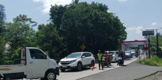 Bantu Urai Kepadatan, GP Ansor Pandansari Dirikan Posko Mudik di Persimpangan Tonjong