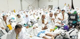 Jamaah Haji KBIHU NU Al Arofat Kloter SOC 75 Khidmat Ikuti Wukuf di Arafah