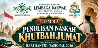PC LDNU Banyumas Gelar Lomba Naskah Khutbah Jumat untuk Santri se-Kabupaten Banyumas